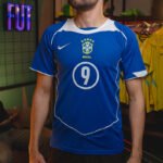 Camisa Brasil Retro Reserva 2004 Total 90 Ronaldo 9