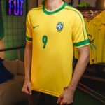 Camisa Brasil Retro Titular 98 Ronaldo 9